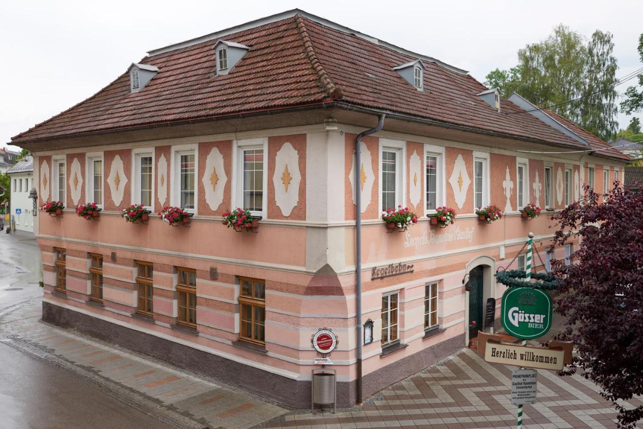 באד הל Gasthof Hametner Mit Innviertlerhof Mit Direktem Zugang Zur Therme Mediterrana Durch Unseren Garten! מראה חיצוני תמונה